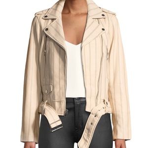 Derek lam 10 Crosby stripe leather moto jacket - 4
